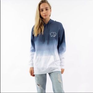 Ivory Ella Blue Ombre Tie Dye Hoodie Size XL